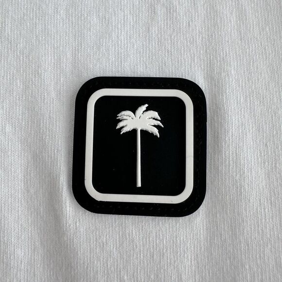 Palm Angels Shirt Mens Medium Palm Tree Logo Streetwear Minimalist Modern Basic - Picture 4 of 14